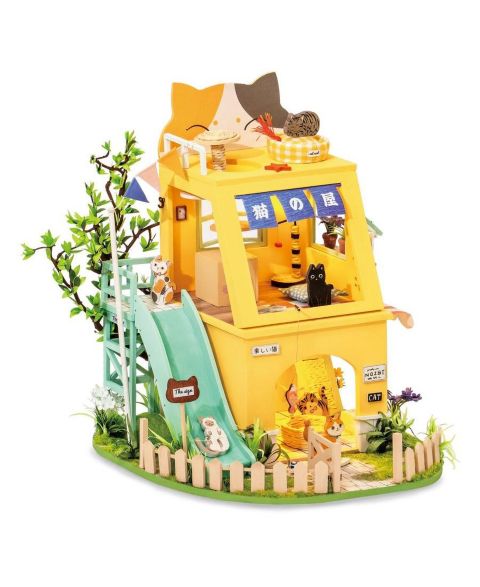 Детские конструкторы Flash Popup Cat House 3D Wooden Model Kit 178-Piece Puzzle, Ages 14 & Up, цвет: Open Miscellaneous