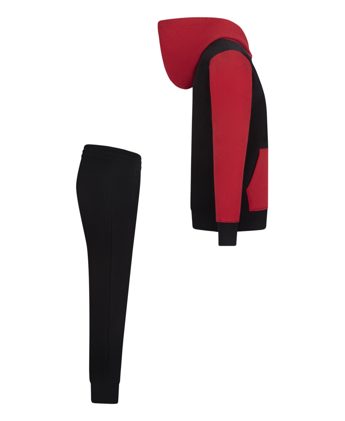 Jordan Little Boys Essentials Fleece Pullover and Pants, 2 Piece Set - Gym Red