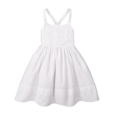 green emerald velvet dress Garden Embroidered Tulle Satin Girl Dress in White 2T / White