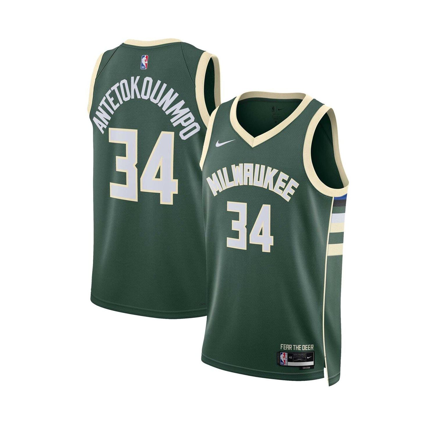Men's and Women's Nike Giannis Antetokounmpo Milwaukee Bucks Swingman Jersey