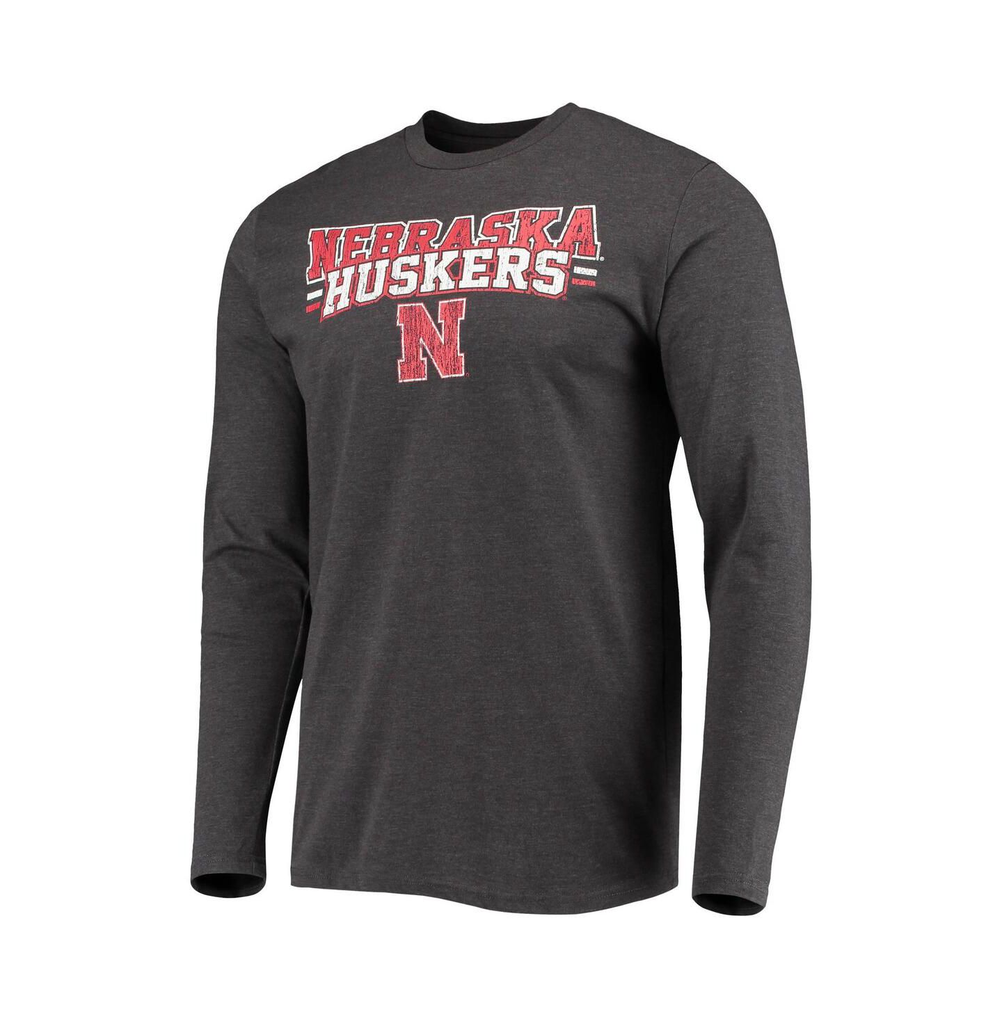 Мужская пижама Concepts Sport Nebraska Huskers Meter: футболка и штаны, Scarlet — фото 3