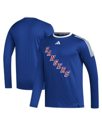 Men's adidas Blue New York Rangers AEROREADY® Long Sleeve T-shirt - Macy's