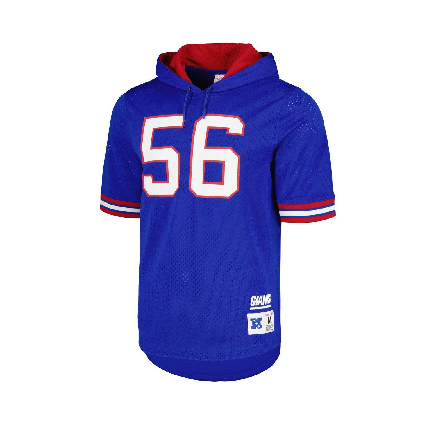 Men's Lawrence Taylor Royal New York Giants Retired Player Name and Number Mesh Hoodie T-shirt