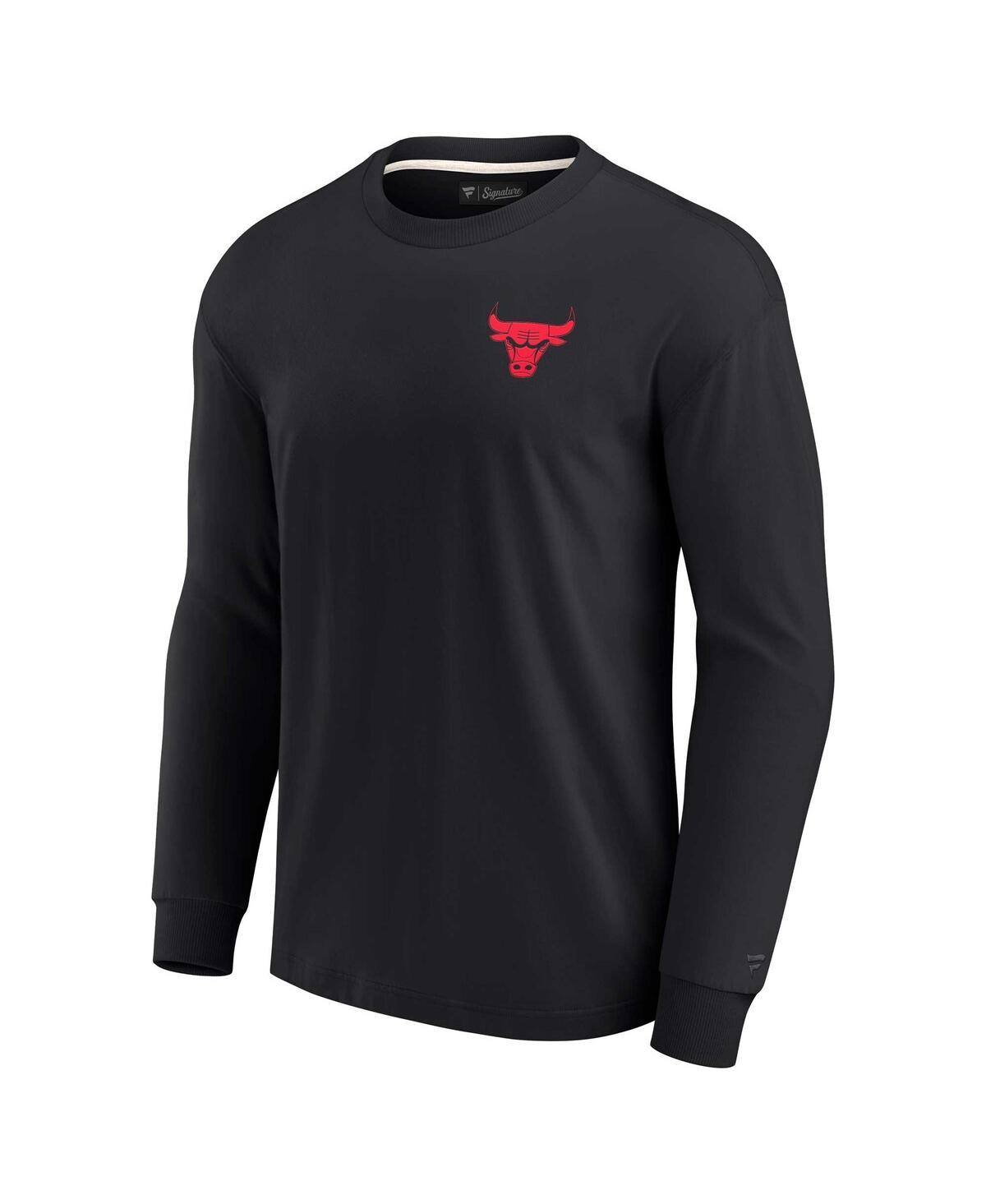 Men's and Women's Fanatics SignatureChicago Bulls Super Soft Long Sleeve T-shirt - Black