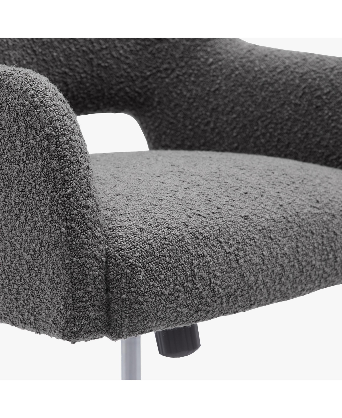 Mid-Century Modern Swivel Office Vanity Chair with Wheels (Set of 2)