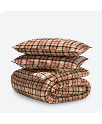 Cotton Flannel King/California King Duvet Cover Set