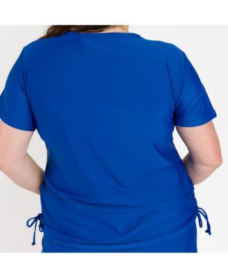 Plus Size V-Neck Adele Swim Top