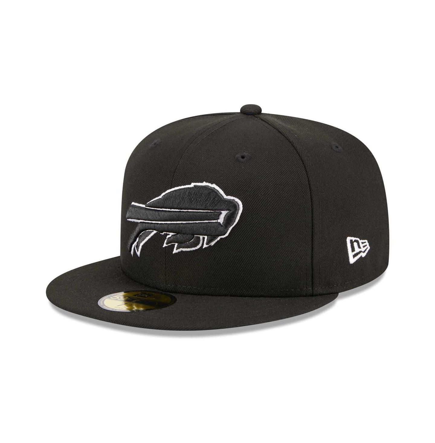 Мужская бейсболка New Era Buffalo Bills Main Patch 59FIFTY, Black — фото 2