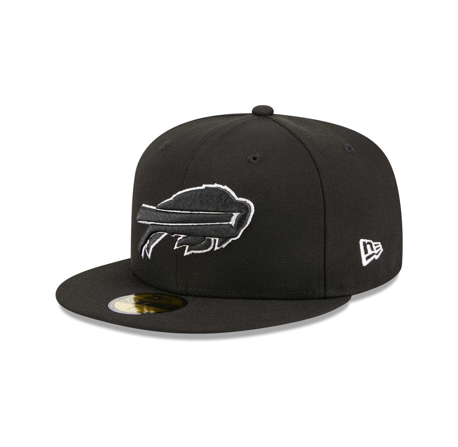 Men's Black Buffalo Bills Main Patch 59FIFTY Fitted Hat