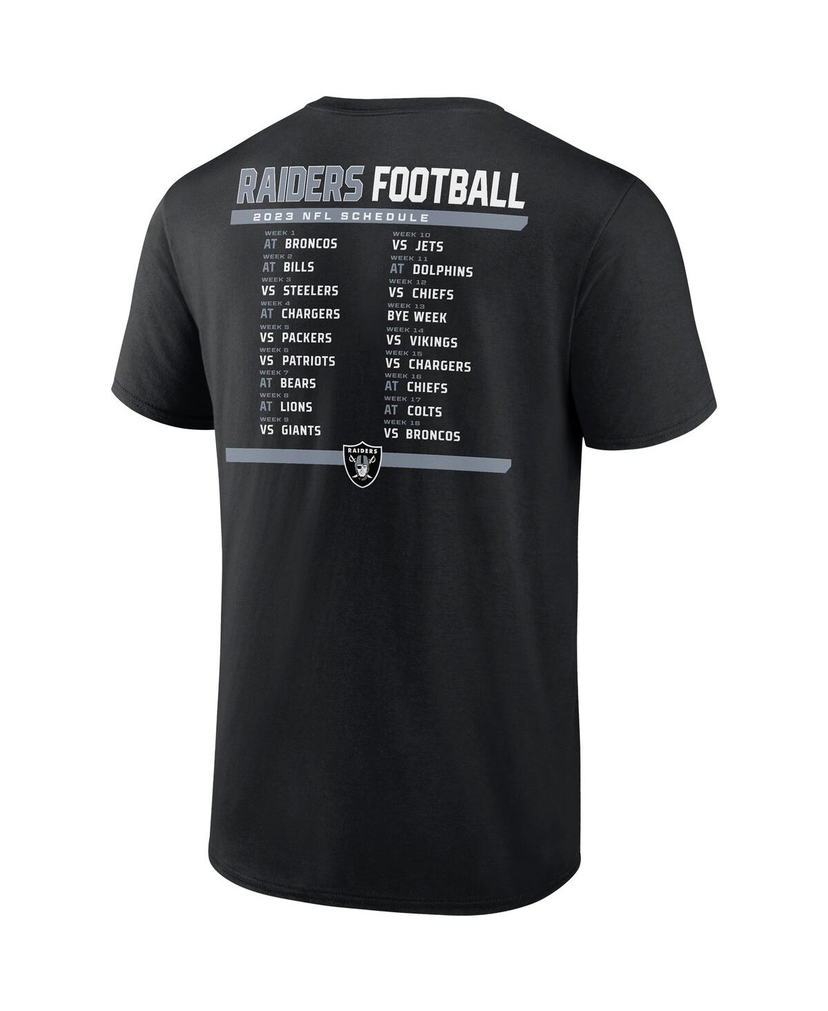 Men's Fanatics White Las Vegas Raiders Two-Pack 2023 Schedule T-shirt Combo Set - White