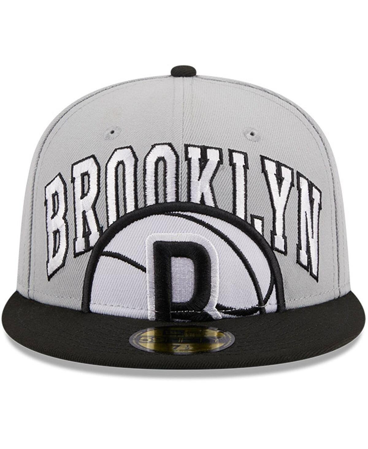 Men's New Era Black Brooklyn Nets Tip-Off Two-Tone 59FIFTY Fitted Hat - Black