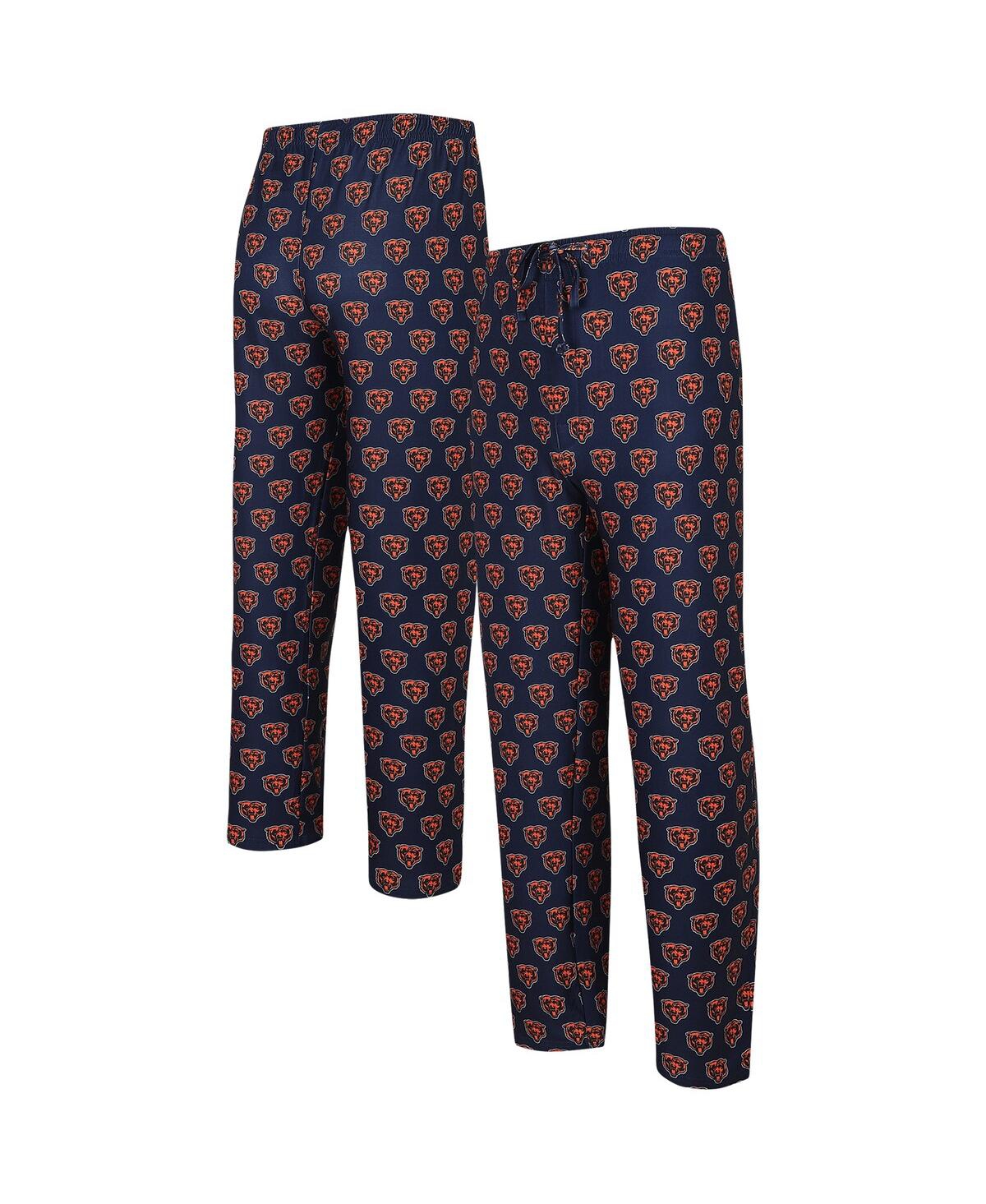 Men's Concepts Sport Navy Chicago Bears Gauge Allover Print Knit Pants - Navy