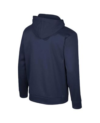 Men's Navy West Virginia Mountaineers Quarter-Zip Hoodie
