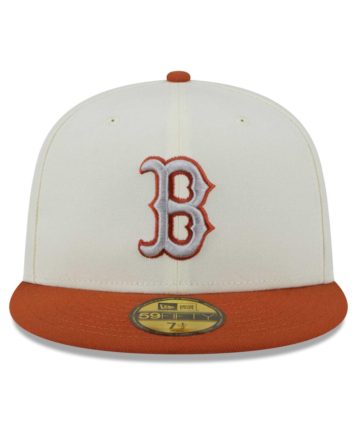 Men's New Era Orange Boston Red Sox 59FIFTY Fitted Hat - Orange