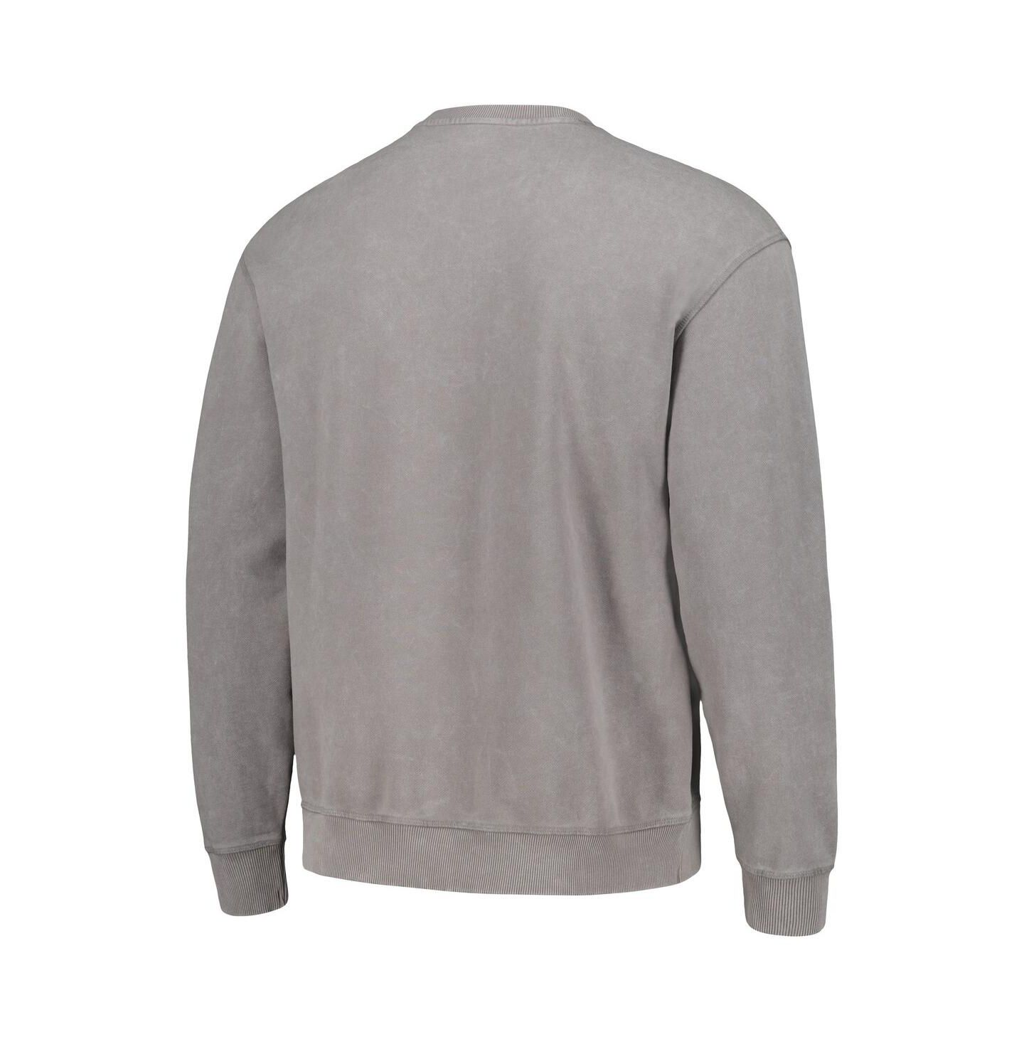 Толстовка The Wild Collective Gray Cincinnati Bengals Distressed Pullover — фото 3