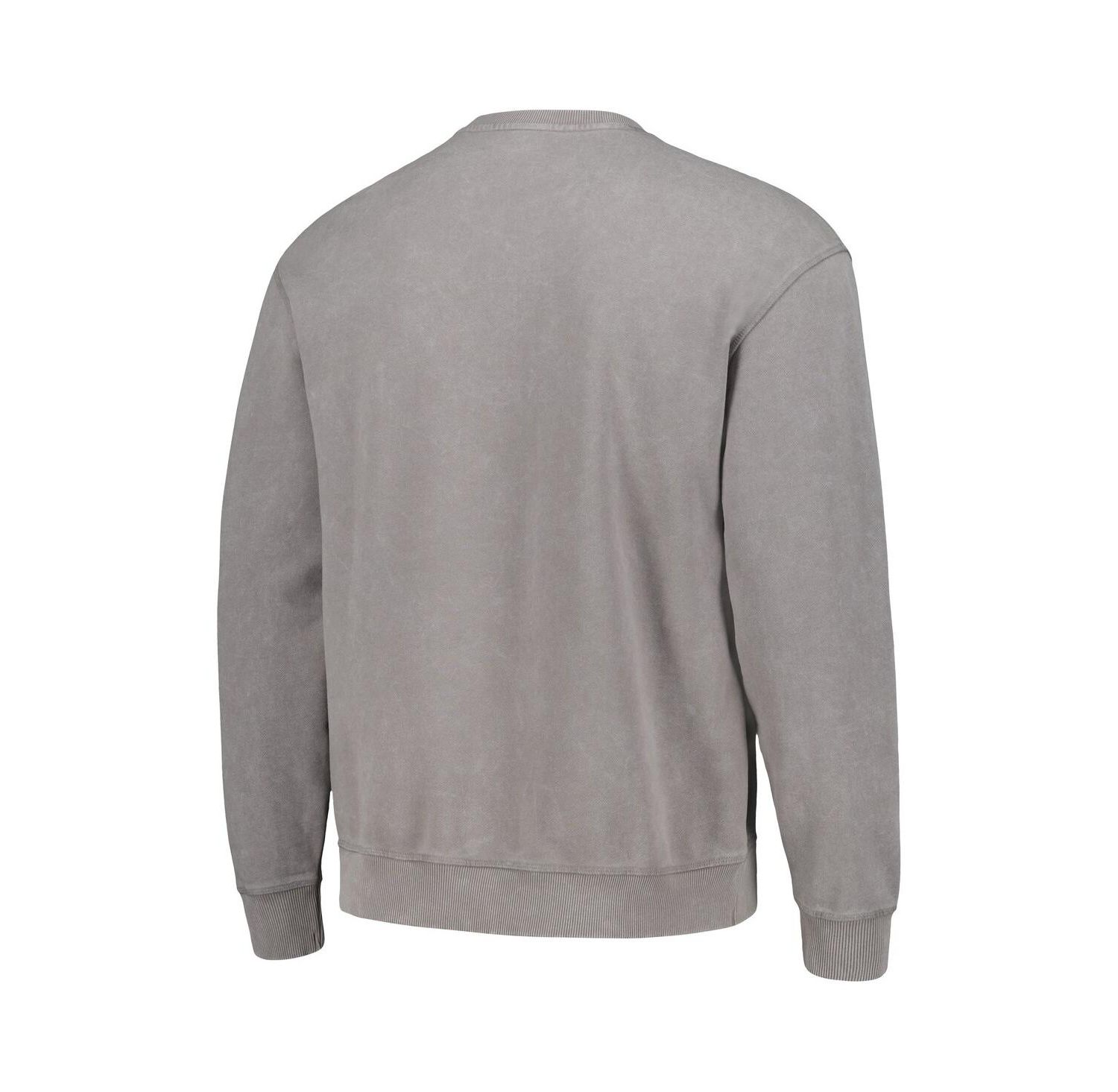 Men's and Women's Gray Cincinnati Bengals Distressed Pullover Sweatshirt