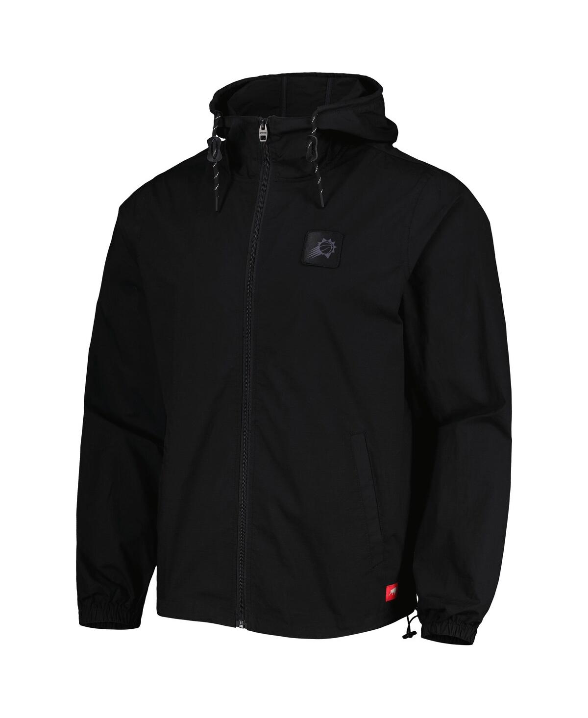Shop Sportiqe Men's  Black Phoenix Suns Madera Ripstop Full-zip Jacket
