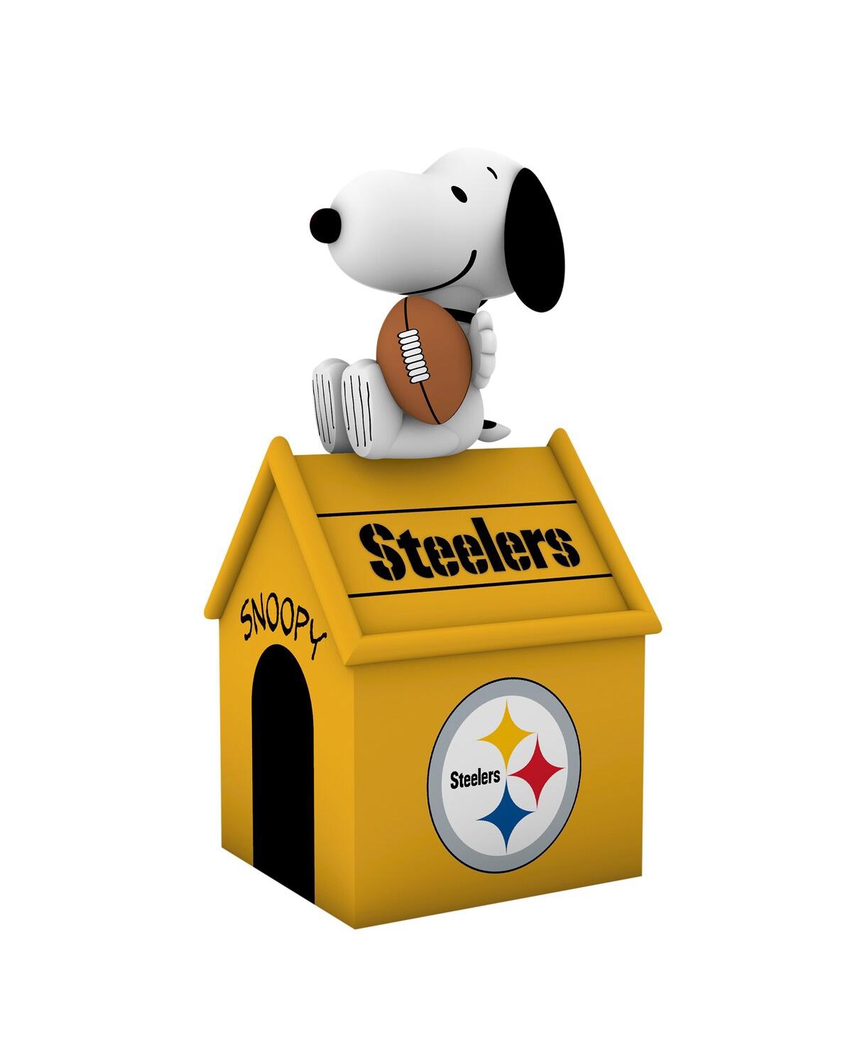 Sporticulture Pittsburgh Steelers Inflatable Snoopy Doghouse In Yellow