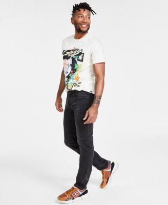 Men’s Distressed Slim Tapered Fit Jeans