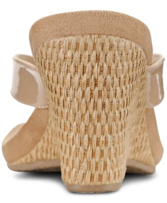 Women's Chicklet Wedge Thong Sandals, Created for Macy's