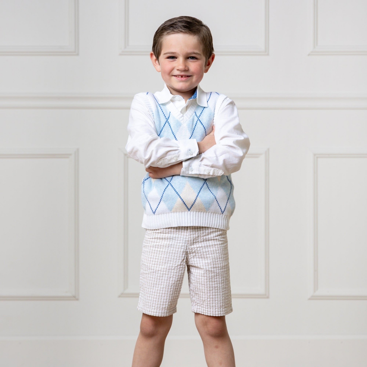 Hope & Henry Toddler Boys Organic Seersucker Short