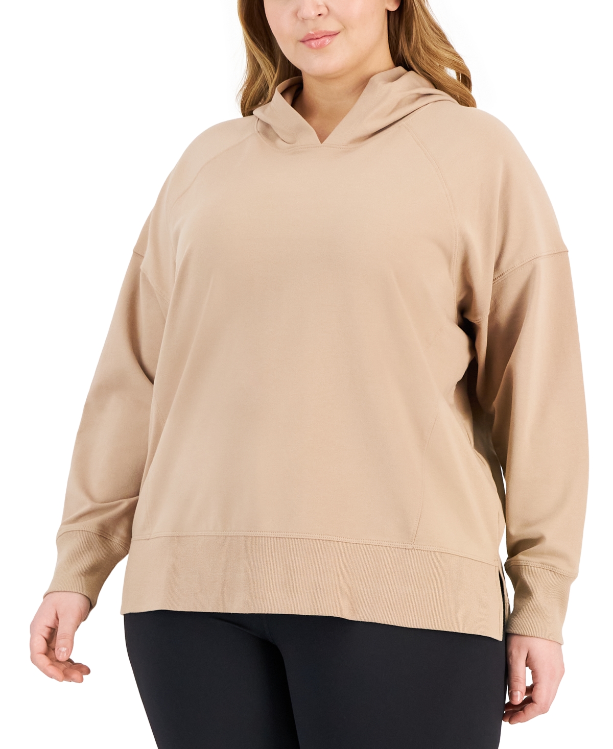 Plus Size Comfort Hooded Sweatshirt, Created for Macy's - Skysail Blue