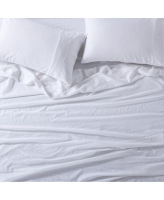 Belgian Flax Linen Cotton 4 Piece Sheet Set, California King