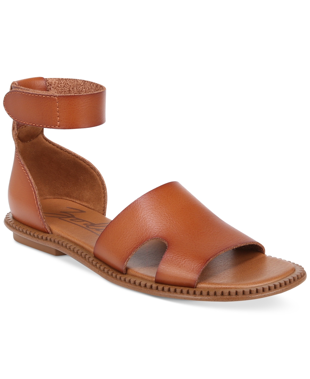 Women's Fran Ankle-Strap Flat Sandals - Brown
