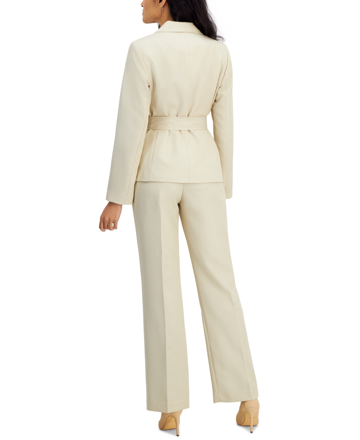 Women's Belted Safari Jacket and Kate Pants, Regular & Petite Sizes