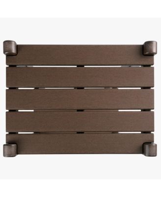 36" Outdoor Adirondack HDPE 2-Tier Patio Side Table