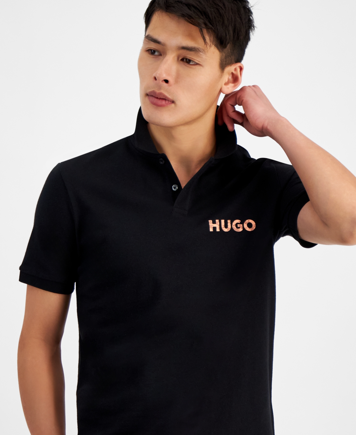 Hugo by Hugo Boss Men's Regular-Fit Logo-Print Polo Shirt, Created for Macy's