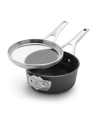 Premier Space-Saving Hard-Anodized Nonstick 1.5-Quart Sauce Pan with Lid
