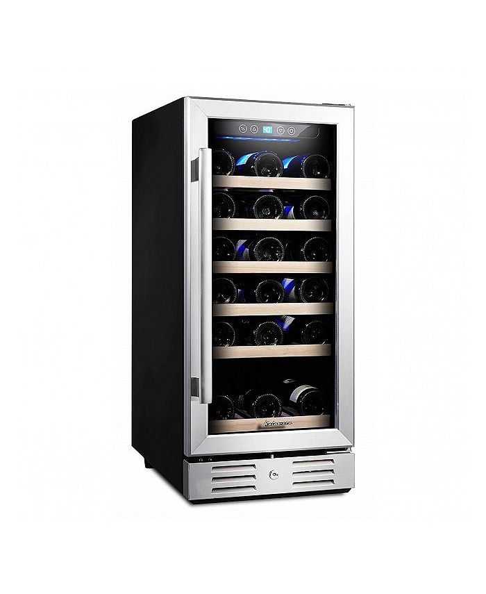 Kalamera 15'' 2.8 Cu.ft 30Bottle Builtin Wine Cooler Autofrost