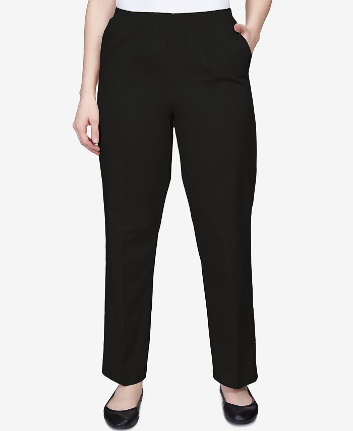 Alfred Dunner Classics Twill Pull-On Pants - Macy's