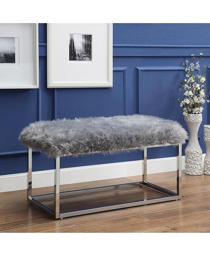 Inspired Home Verity Metal Frame Bench Macy's