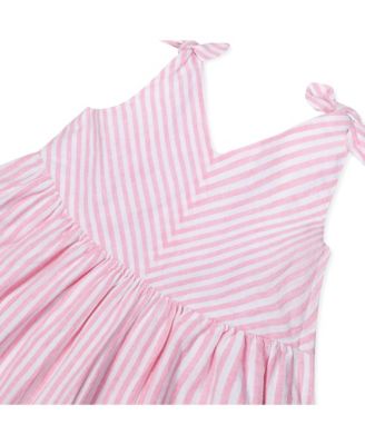 Toddler Girls Hope and Henry Sleeveless Bow Shoulder Swing Dress