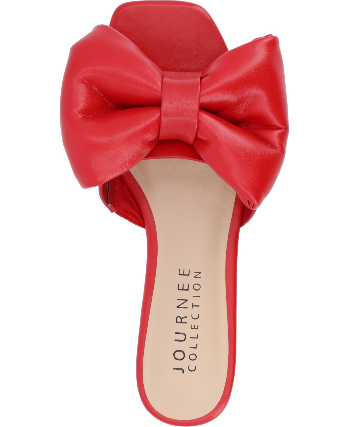 Journee Collection Womens Fayre Flat Sandals In Red