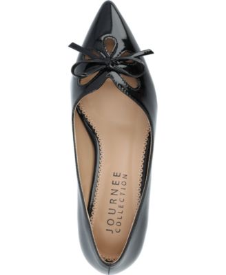 Women's Lutana Wide Width Pointed Toe Kitten Heel Pumps