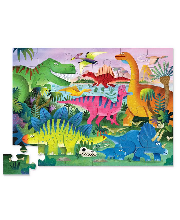 Crocodile Creek Dino Land Shaped Box Floor Puzzle, 36 PC Macy's