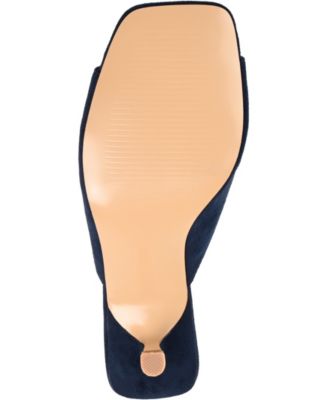 Women's Larna Square Toe Slip On Kitten Heels