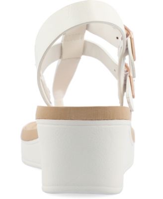 Women's Bianca Double Buckle Platform Wedge Sandals