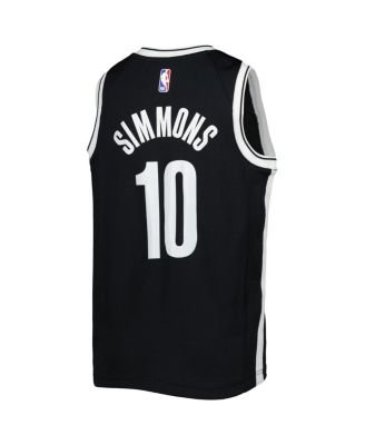 Big Boys Ben Simmons Black Brooklyn Nets Swingman Jersey - Icon Edition