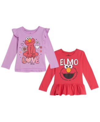 Sesame Street Elmo Baby Toddler Girls Knit Polo Dress with Collar