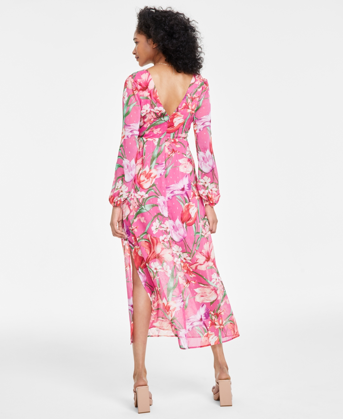 Siena Women's Floral-Print Cutout Midi Dress
