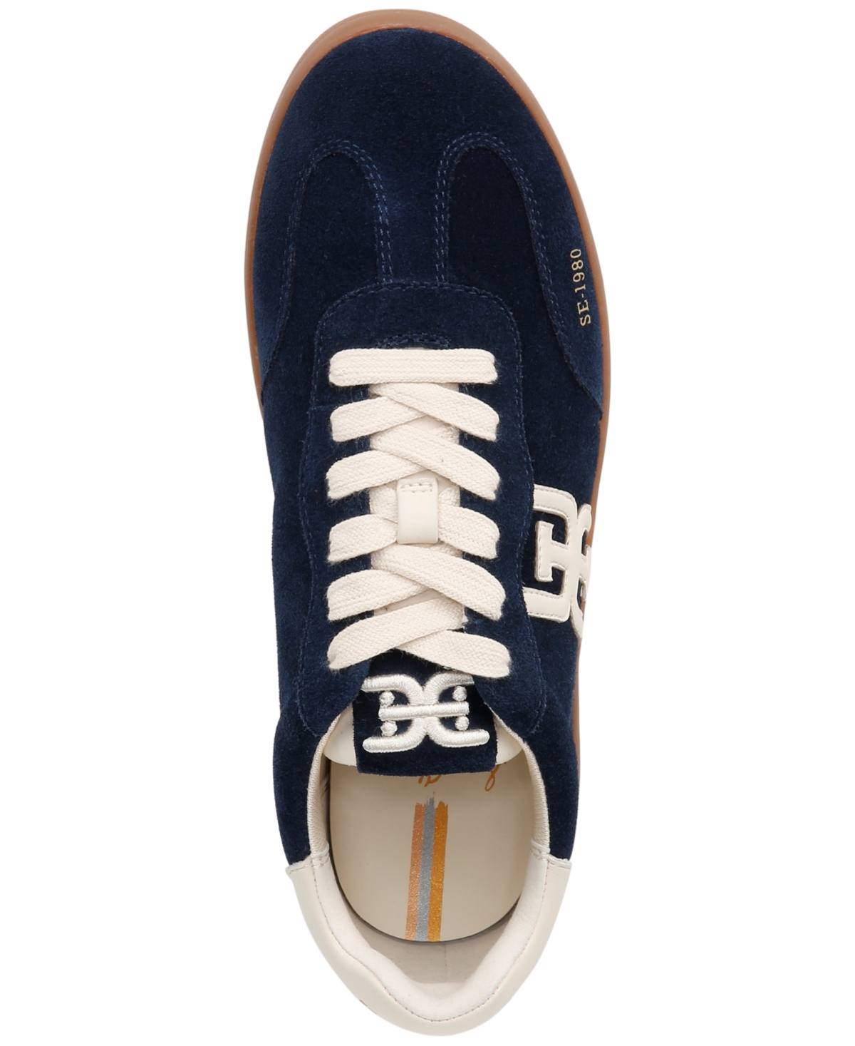 Shop Sam Edelman Women's Tenny Lace-up Low-top Sneakers In Navy