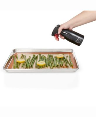 18/8 Stainless Steel Holds 16-Ounces Oil Sprayers, Non-Aerosol For Cooking Oil and Vinegar, Set of 2