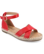 Macys womens red sales sandals