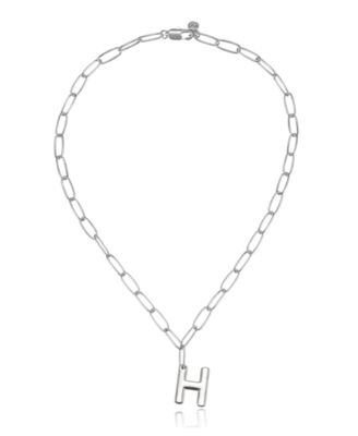 Paperclip Chain Initial Necklace