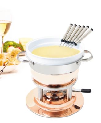 Lausanne 11 Piece Copper Fondue Set