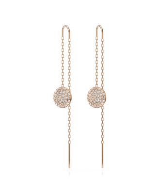 White, Rhodium Plated or Rose-Gold Tone Meteora Drop Earrings